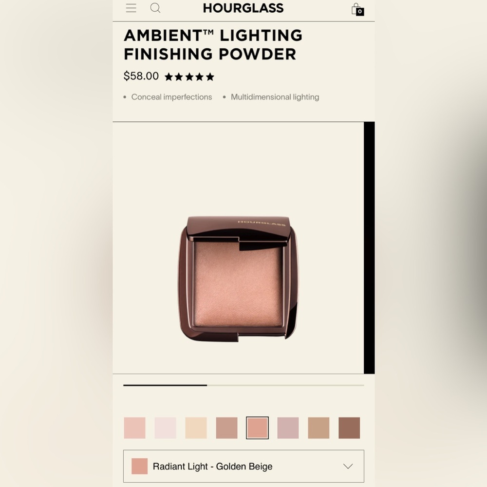 Hourglass New In Box Ambient Lighting Powder✨Free Mini Hourglass Mascara✨